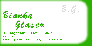 bianka glaser business card